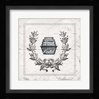 Wash and Fold Framed Print
