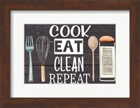 Cook Eat Clean Repeat Fine Art Print