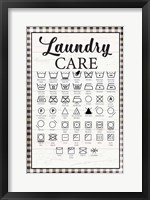 Laundry Instructions Fine Art Print