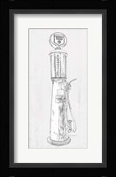 Fuel Station Sketch No. 3 Framed Print