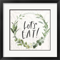 Let's Eat! Framed Print