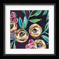 Purple Floral I Framed Print