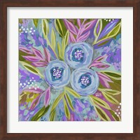 Purple Painted Floral Fine Art Print
