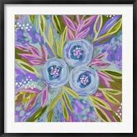 Purple Painted Floral Fine Art Print