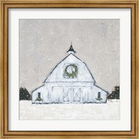 Christmas Snowy Barn Fine Art Print