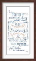 Baseball Phrases Fine Art Print