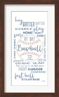 Baseball Phrases Fine Art Print