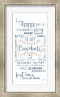 Baseball Phrases Fine Art Print