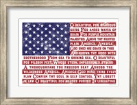 America the Beautiful Flag Fine Art Print