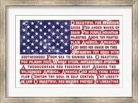 America the Beautiful Flag Fine Art Print