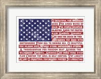 America the Beautiful Flag Fine Art Print