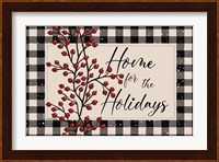 Home for the Holidays with Berries Fine Art Print