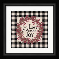 Love Peace Joy with Berries Fine Art Print