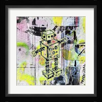 Graffiti Graphic Robot Fine Art Print