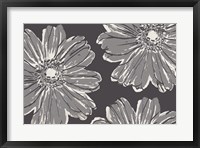 Flower Pop Sketch V-Shades of Grey Fine Art Print
