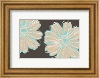 Flower Pop Sketch IX-Charcoal BG Fine Art Print