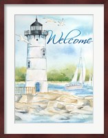 East Coast Lighthouse portrait I-Welcome Fine Art Print