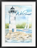 East Coast Lighthouse portrait I-Welcome Fine Art Print