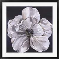 Blue & White Floral III Fine Art Print