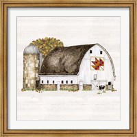 Fall Barn Quilt II Fine Art Print