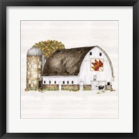 Fall Barn Quilt II Fine Art Print