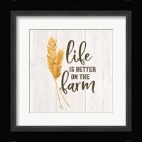 Farm Life V-Better on the Farm Framed Print