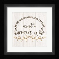 Farm Life VI-Farmer's Wife Framed Print