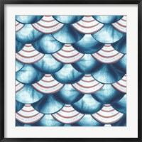 Chinoiserie Abstract Fish Scales II Fine Art Print