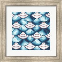 Chinoiserie Abstract Fish Scales II Fine Art Print
