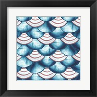 Chinoiserie Abstract Fish Scales II Fine Art Print