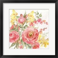 Romantic Watercolor Floral Bouquet Fine Art Print