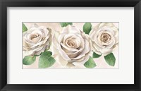 Ivory Roses Landscape II Framed Print