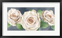 Ivory Roses on Gray Landscape I Fine Art Print
