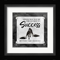 Fashion Humor I-Why Take Chances Framed Print