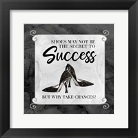 Fashion Humor I-Why Take Chances Fine Art Print