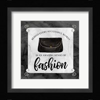 Fashion Humor IX-Sense of Fashion Framed Print