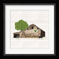 Spring & Summer Barn Quilt I Framed Print