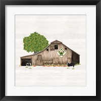 Spring & Summer Barn Quilt I Framed Print
