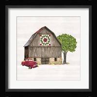 Spring & Summer Barn Quilt II Framed Print