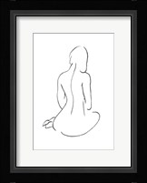 Line Art Figure I Framed Print
