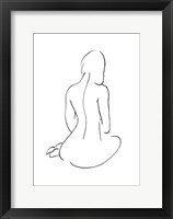 Line Art Figure I Framed Print