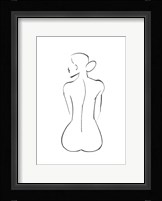 Line Art Figure III Framed Print