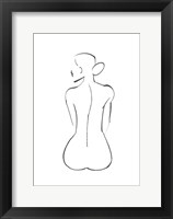 Line Art Figure III Framed Print