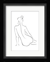 Line Art Figure IV Framed Print