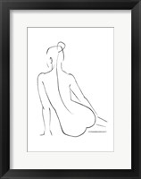 Line Art Figure IV Framed Print