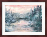Morning Mist at Pine Lake Fine Art Print