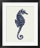 Ocean Finds VI Navy Framed Print