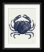 Ocean Finds II Navy Framed Print