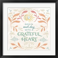 Heart and Mind I Framed Print