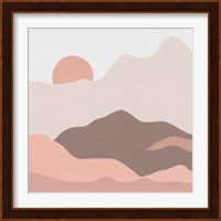Mountainous II Pink Fine Art Print
